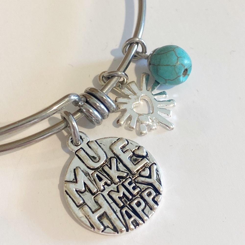 Love this life charm bracelet bangle - You are My Sunshine